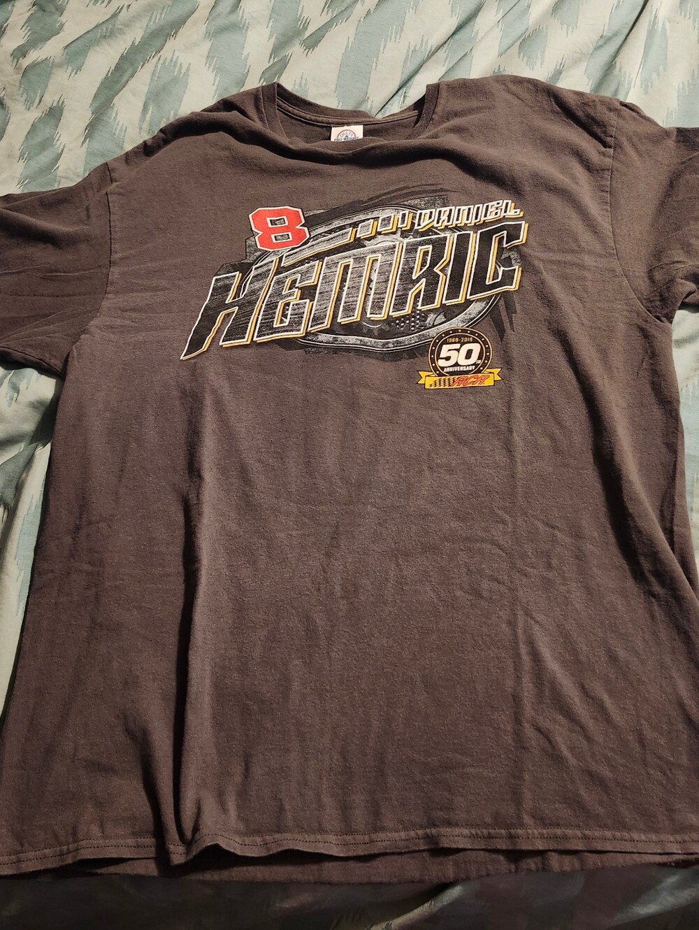 Daniel Hemric NASCAR 50th Year Anniversary T-Shirt Men's Size XL